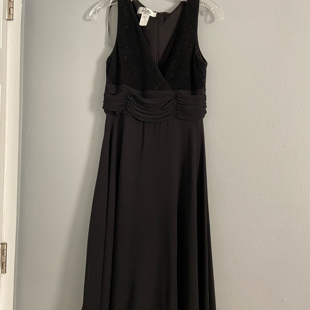 Patra petite black dress with glitter